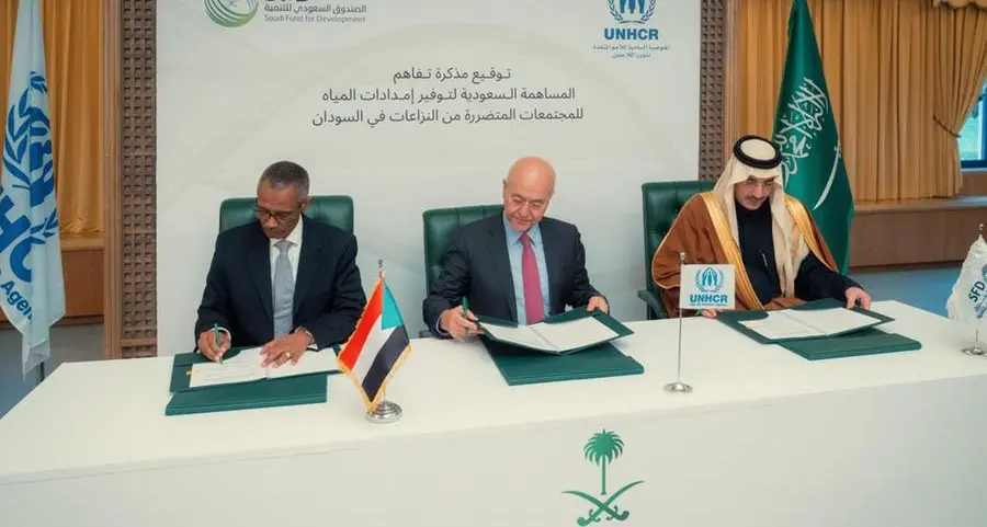 Saudi Fund for Development and UNHCR partner to improve water access in Sudan