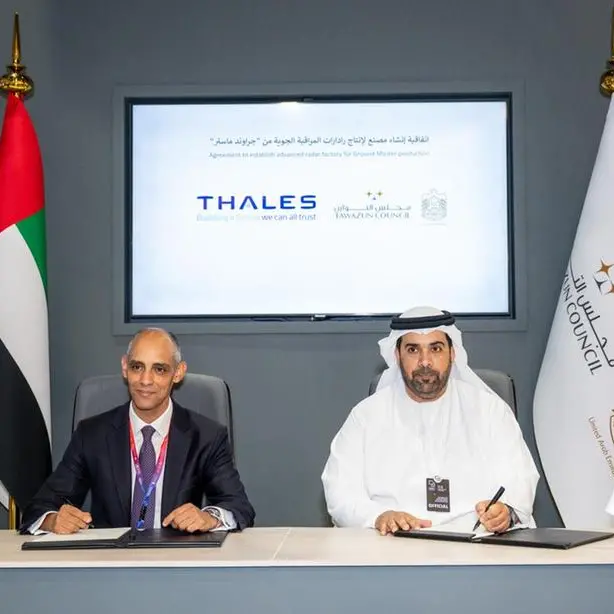 Tawazun Council and Thales sign agreement to establish Ground Master air surveillance radar production facility in UAE