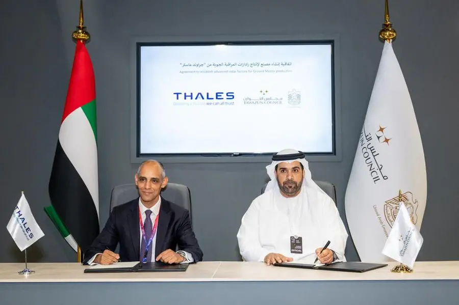 Tawazun Council and Thales sign agreement to establish Ground Master air surveillance radar production facility in UAE
