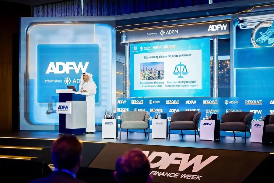 RESOLVE 2024: H.E. Abdullah bin Sultan bin Awad Al Nuaimi, Minister of Justice\\' address. Image Courtesy: ADFW