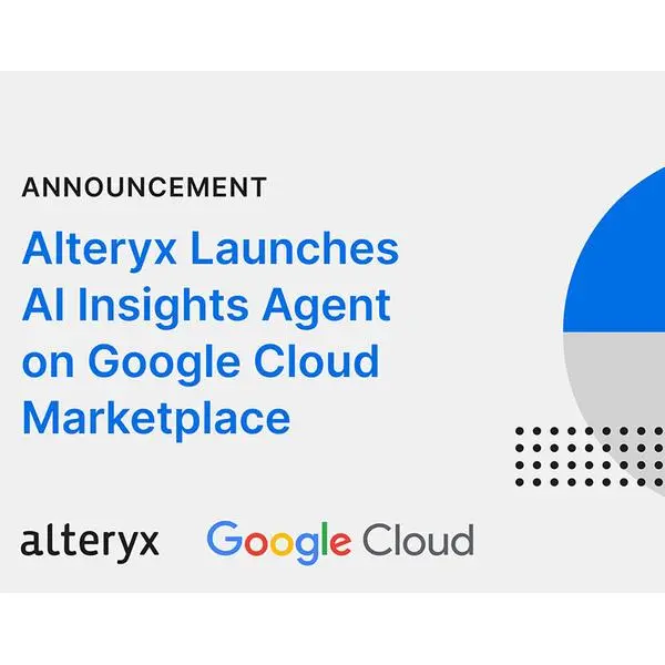 Alteryx launches AI insights agent on Google Cloud Marketplace