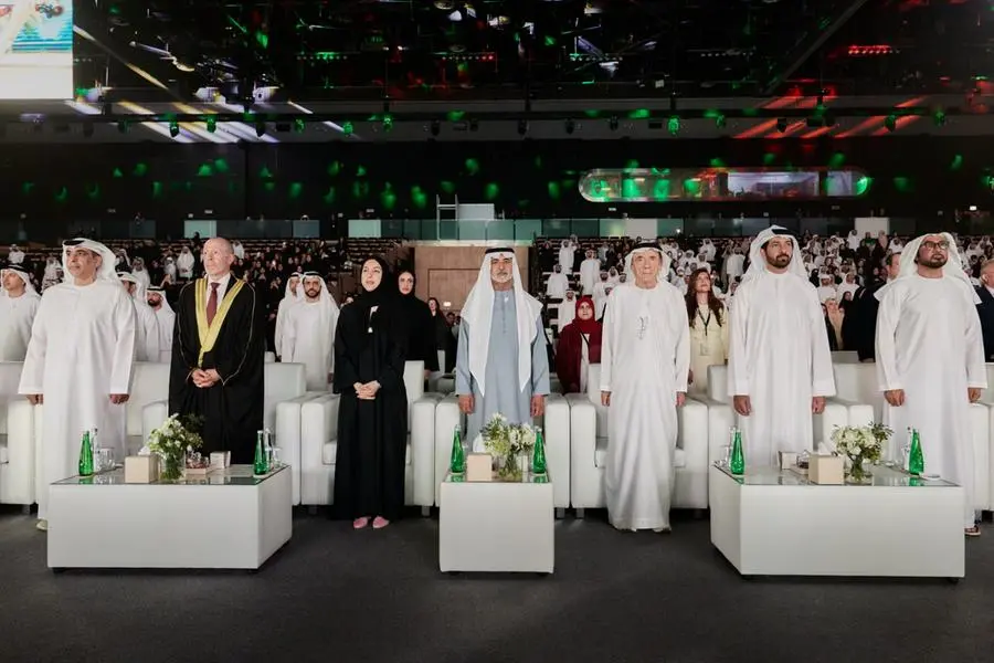 H.E. Nahyan bin Mubarak Al Nahyan at the graduation ceremony. Image Courtesy: Zayed University