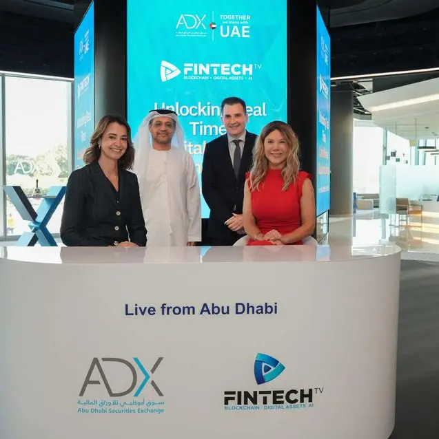 Abu Dhabi Securities Exchange and FINTECH.TV launch MENA region’s first global financial news studio inside a stock exchange