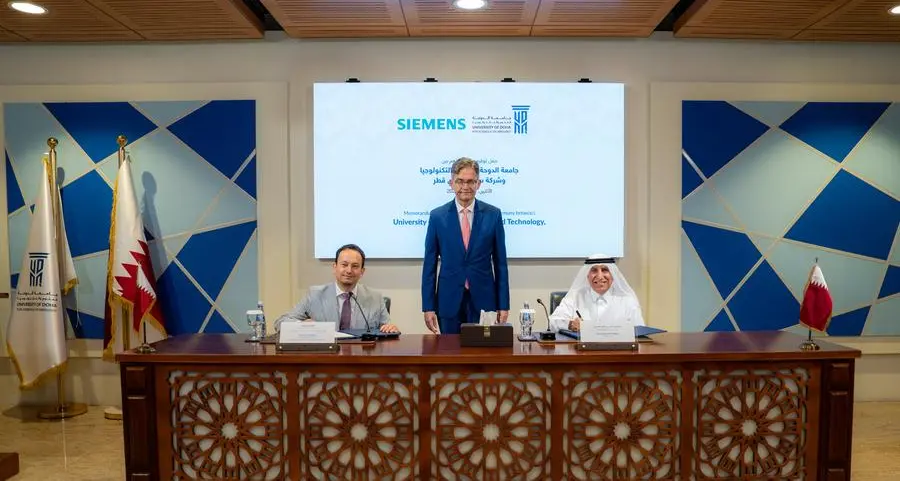University of Doha for Science and Technology signs MOU with Siemens to establish a Smart Grid Living Lab