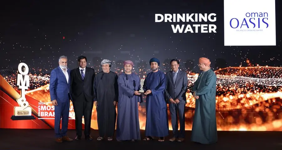 Oman Oasis wins 'Oman's Most Trusted Brand' award for the 8th consecutive year