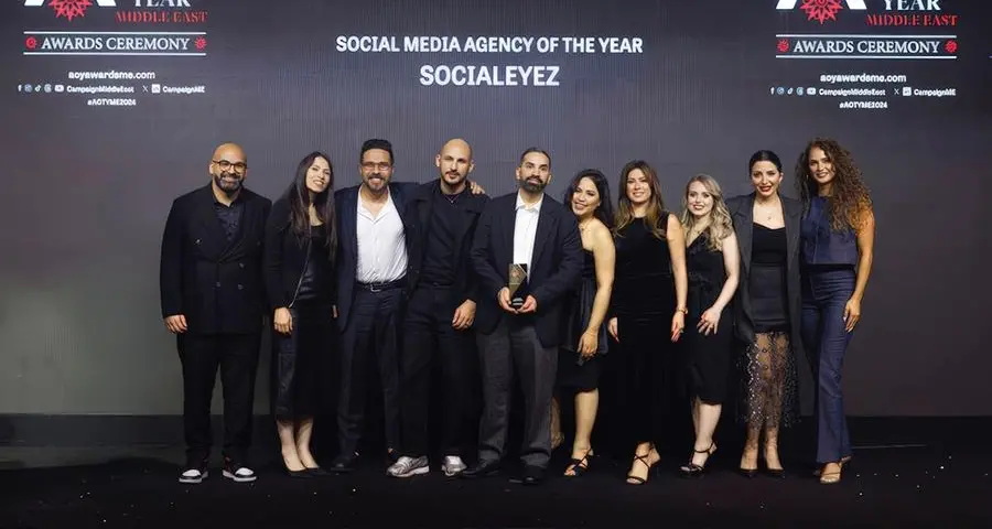 Socialeyez triumphs as social media agency of the year at Campaign Middle East Awards 2024