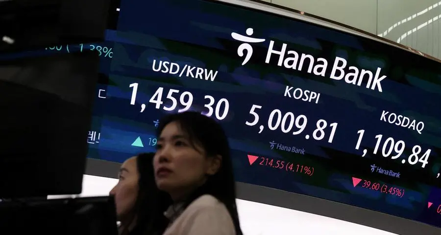 Asian shares surge, led by KOSPI; Treasuries fall as war concerns ebb