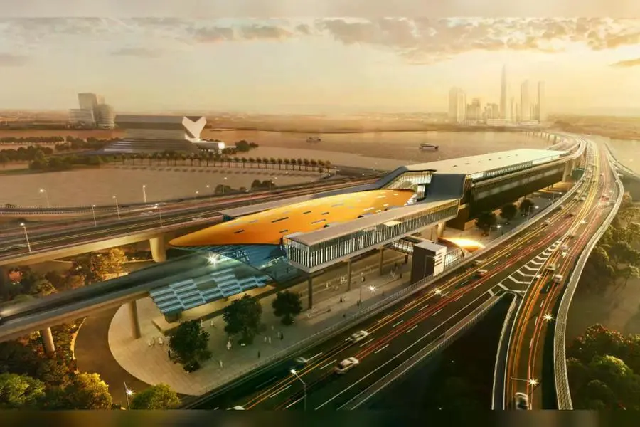 Furustic design of Blue Line Metro Dubai. Dubai\\u2019s RTA selects Parsons as Project Management Consultant for Dubai Metro Blue Line Project. Image Courtesy: Parsons