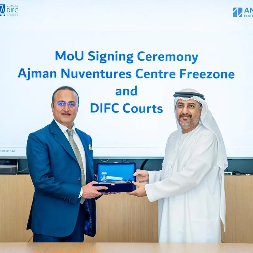 Ajman NuVentures Centre Free Zone signs MoU with DIFC Courts