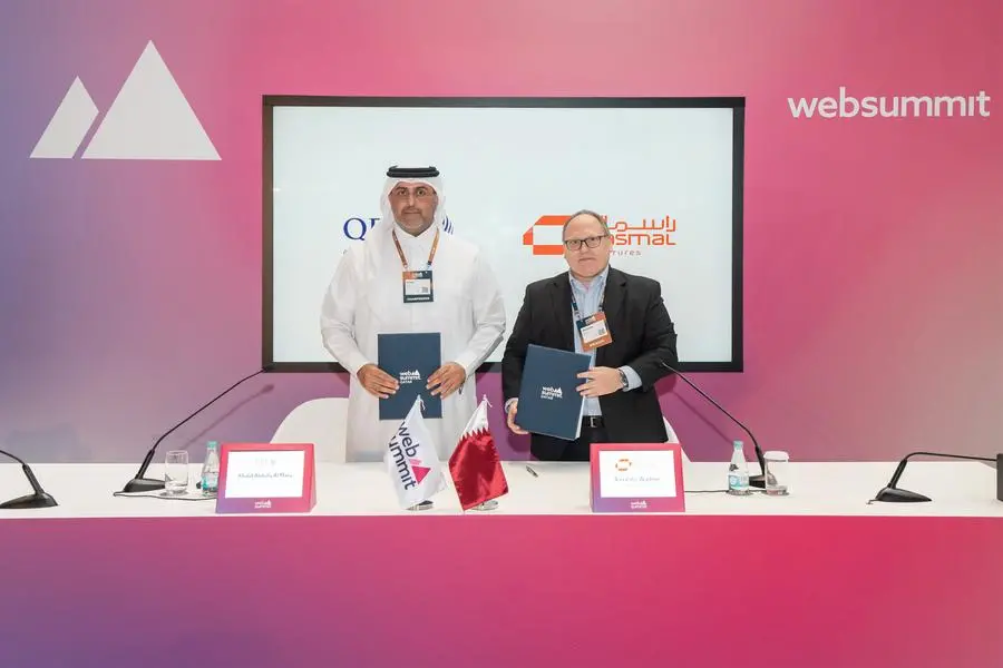 Qatar Development Bank has signed a cooperation agreement with Rasmal Ventures on the sidelines of Web Summit Qatar 2025. Image Courtesy: QDB