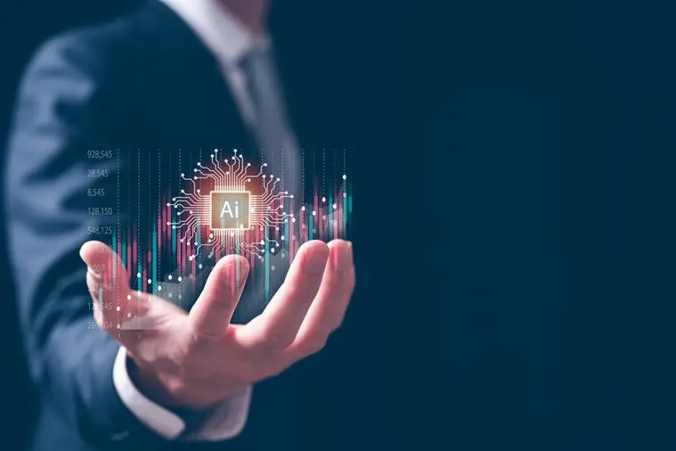 Trading with AI technology, Digital transformation technology strategy, IoT, internet of things. transformation of ideas and the adoption of technology in business in the digital age, enhancing global business capabilities. Ai. Image used for illustrative purpose. Getty Images