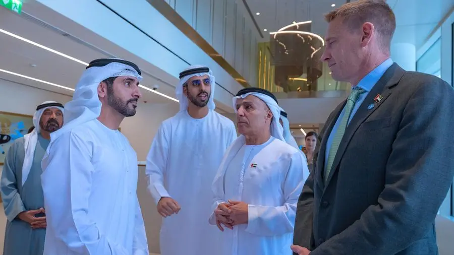 Hamdan bin Mohammed reviews newly completed Air Taxi Station near Dubai International Airport