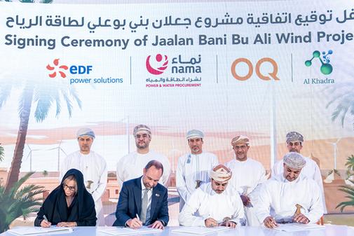 Oman’s Nama PWP signs PPA for 120MW Jaalan Bani Bu Ali wind project
