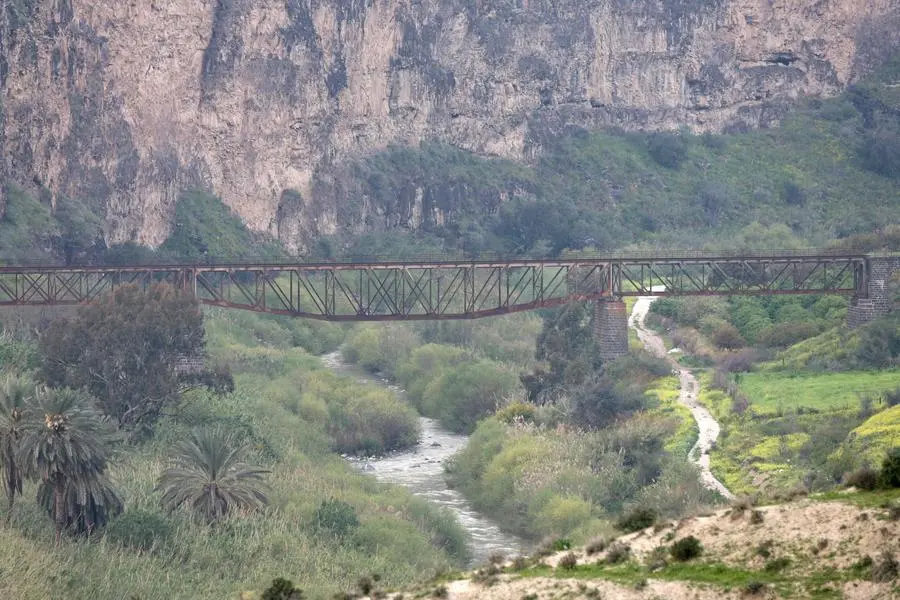 MKHAIBEH, JORDAN- MARCH 14: Disused parts of the Hejaz Railway seen on March 14, 2007 in Mkhaibeh Jordan. Image used for illustrative purpose. Getty Images , Getty Images