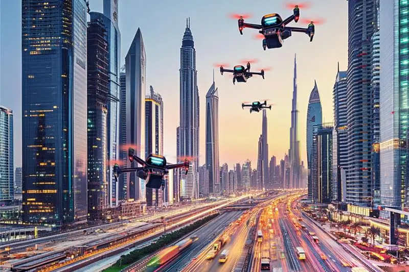 The UAE has taken a bold step towards redefining urban transportation with the commencement of air corridor mapping and regulatory framework development for piloted and autonomous air taxis and cargo drones. Image Courtesy: GCAA