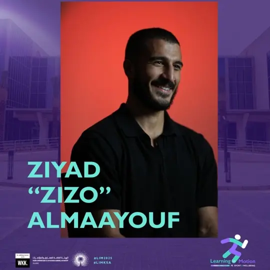 Saudi boxing champion Ziyad Al Maayouf takes the stage as keynote speaker and Guest of Honour at the Sport & Wellbeing Conference 2025