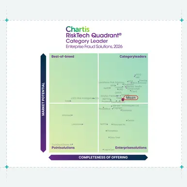 MOZN becomes only Middle-Eastern company named a Global Leader by Chartis for enterprise fraud