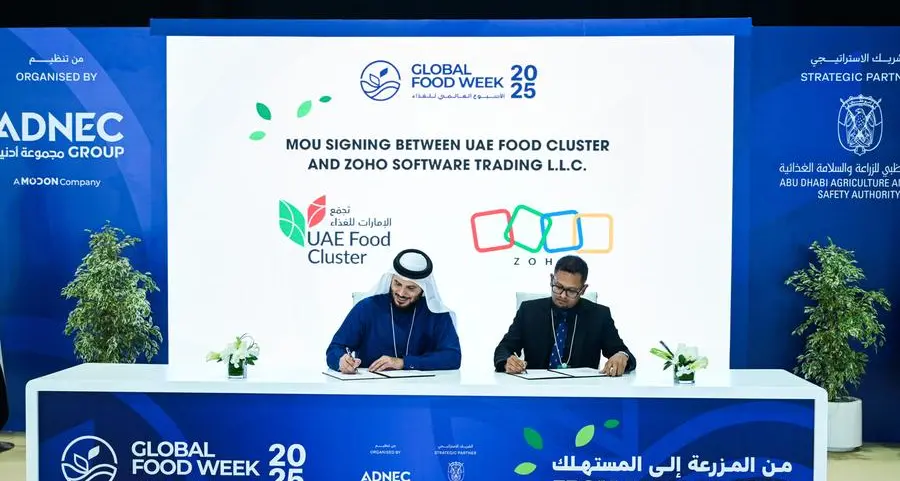 Zoho and UAE Food Cluster joins forces to accelerate digitisation of food sector SMEs in UAE