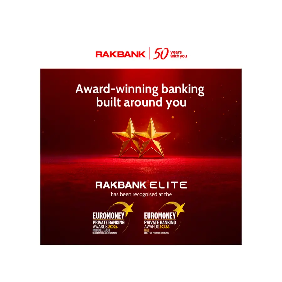 خدمات ‘Elite’ من راك بنك تحصل على لقبَين بارزَين من جوائز يوروموني للخدمات المصرفية الخاصة 2026