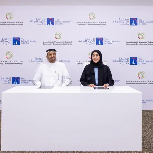 The Community Development Authority in Dubai and The British University in Dubai sign MoU to advance social professions