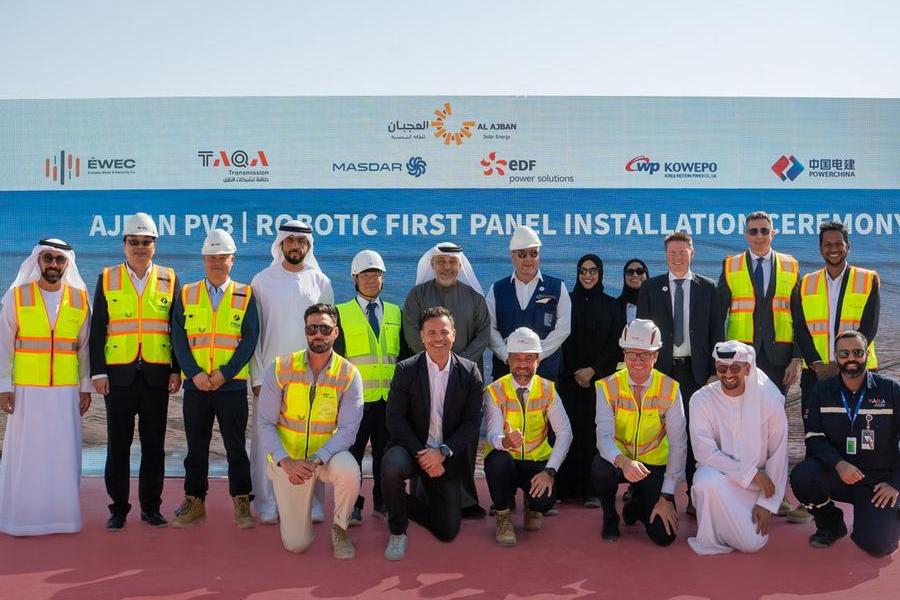 First solar panel installed at 1.5GW Al Ajban Solar PV IPP in Abu Dhabi