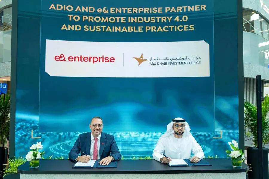 The Abu Dhabi Investment Office (ADIO) today announced a strategic partnership with e& enterprise. Image Courtesy: ADIO