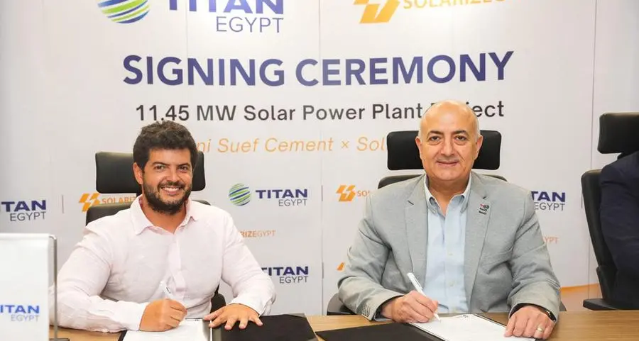 Titan Egypt signs 25-year solar PPA for its Beni Suef Cement plant