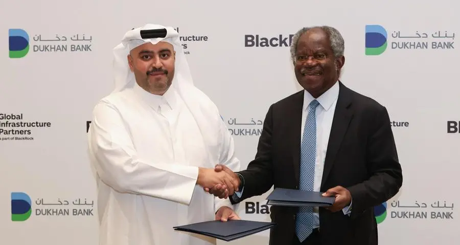Dukhan Bank signs an exclusive agreement with Global Infrastructure Partners, a part of BlackRock