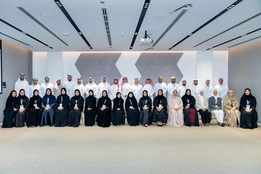 Director General of the Authority, Firas Abdul Karim Al-Rumaihi, with the attendees at the conclusion of their participation in the training program. Image Courtesy: GPSSA