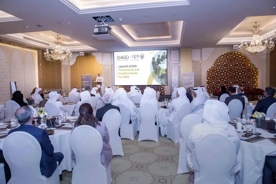 Qatar Development Bank (QDB) and the Gulf Organisation for Research and Development (GORD) have officially launched the ESG Guidance Manual for Small and Medium Enterprises (SMEs). Image Courtesy: QDB