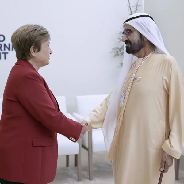 Sheikh Mohammed meets with IMF's Georgieva, discusses global economic developments