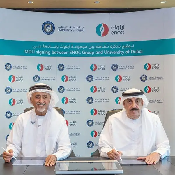 ENOC Group partners with the University of Dubai to foster knowledge exchange and strengthen UAE’s energy talent