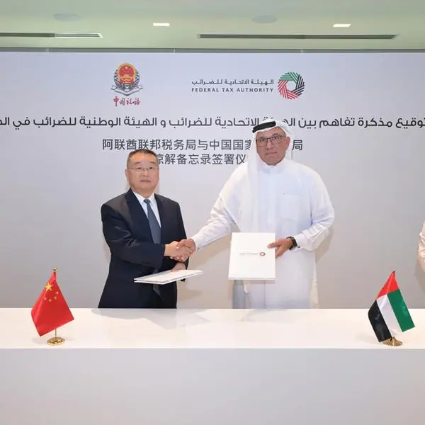 Federal Tax Authority and State Taxation Administration of China sign MoU to enhance cooperation and exchange of expertise