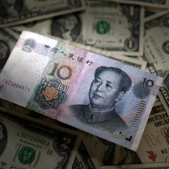 Yuan edges down as firmer dollar, Middle East tensions weigh