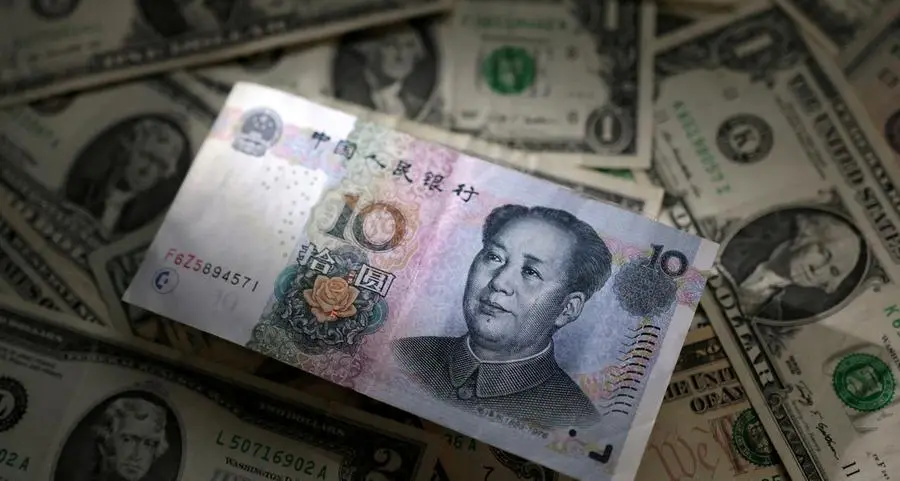 Yuan edges down as firmer dollar, Middle East tensions weigh