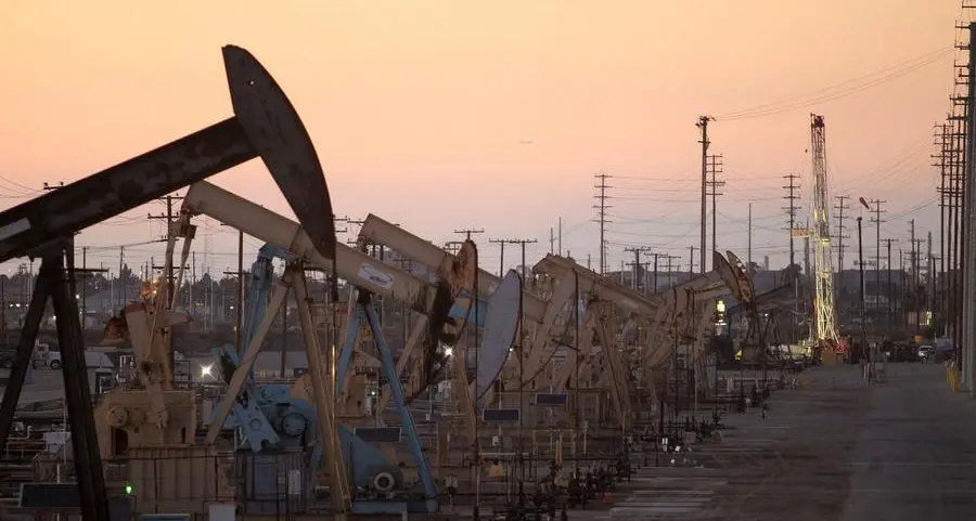 Oil steadies after falling to four-year lows in previous session