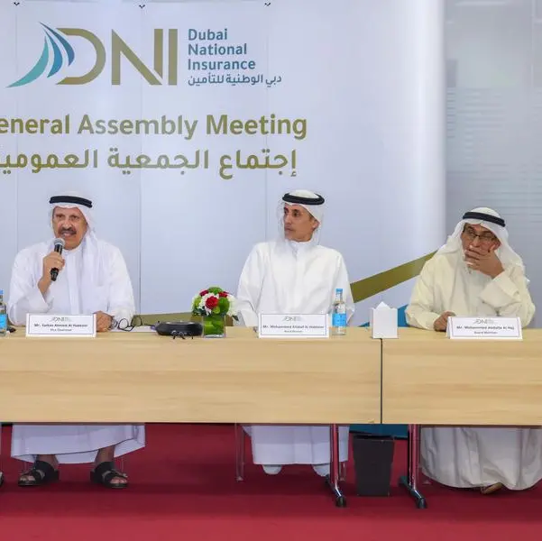 Dubai National Insurance approves a cash dividend of 15% at the Annual General Assembly meeting