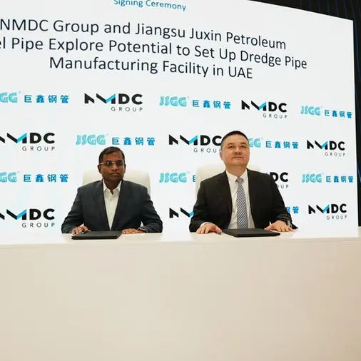 NMDC Group and Jiangsu Juxin Petroleum Steel Pipe ink agreement to explore collaboration