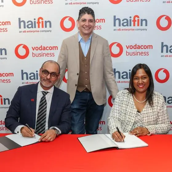 Haifin, an e& enterprise company and Vodacom Business forge strategic partnership