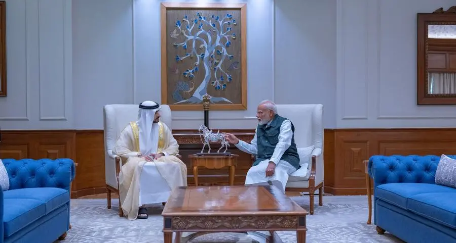 Hamdan bin Mohammed meets with Indian Prime Minister to discuss future of bilateral partnership