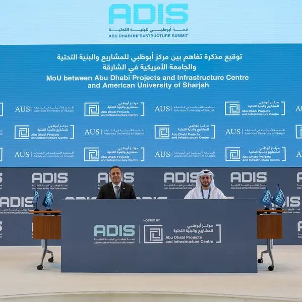 الجامعة الأميركية في الشارقة ومركز أبوظبي للمشاريع والبنية التحتية يوقعان مذكرة تفاهم لتمكين الطلبة من مواجهة تحديات قطاع البنية التحتية
