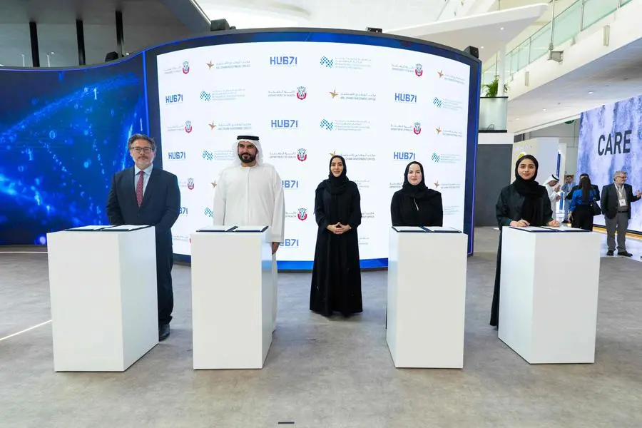 The Abu Dhabi Investment Office (ADIO) and the Department of Health \\u2013 Abu Dhabi (DoH), the regulator of the health sector in the Emirate of Abu Dhabi, today announced the signing of a strategic partnership with Hub71, Abu Dhabi\\u2019s global tech ecosystem. Image Courtesy: ADIO