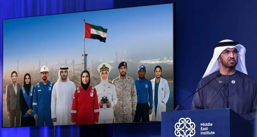 Sultan Al Jaber dedicates MEI’s Leadership Award to UAE President, frontline workers