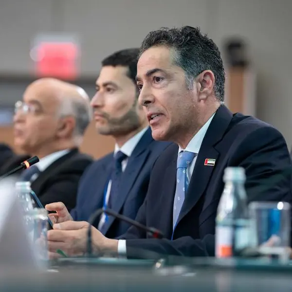 H.E. Khaled Balama delivers the UAE’s keynote address at the MENAP meeting