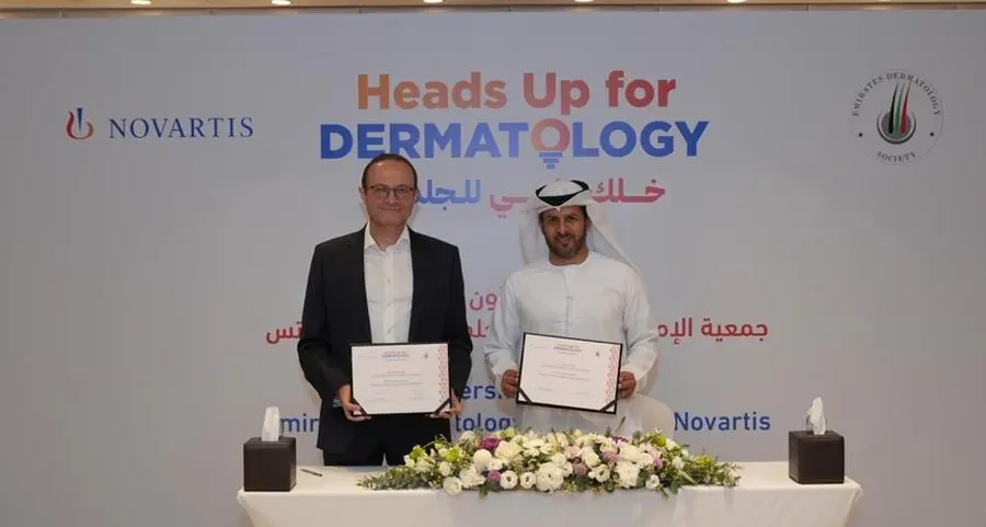 نوفارتس وجمعية الإمارات للأمراض الجلدية تُجدّدان شراكتهما الإستراتيجية لتعزيز رعاية صحّة الجلد في دولة الإمارات