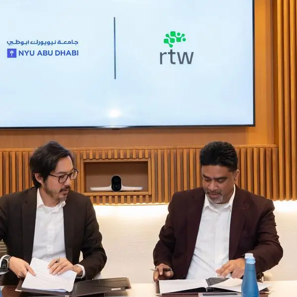 تعاون استراتيجي جديد بين جامعة نيويورك أبوظبي وشركة آر تي دبليو للاستثمارات يهدف إلى دعم الابتكارات في العناية الصحية وعلوم الحياة