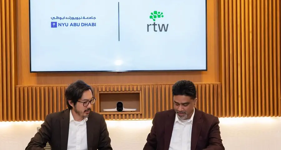 تعاون استراتيجي جديد بين جامعة نيويورك أبوظبي وشركة آر تي دبليو للاستثمارات يهدف إلى دعم الابتكارات في العناية الصحية وعلوم الحياة