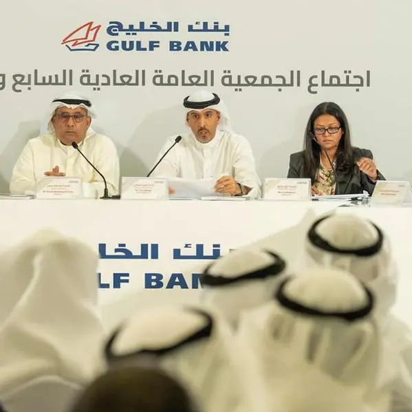 Gulf Bank approves the distribution of 9% cash dividends and 5% bonus shares