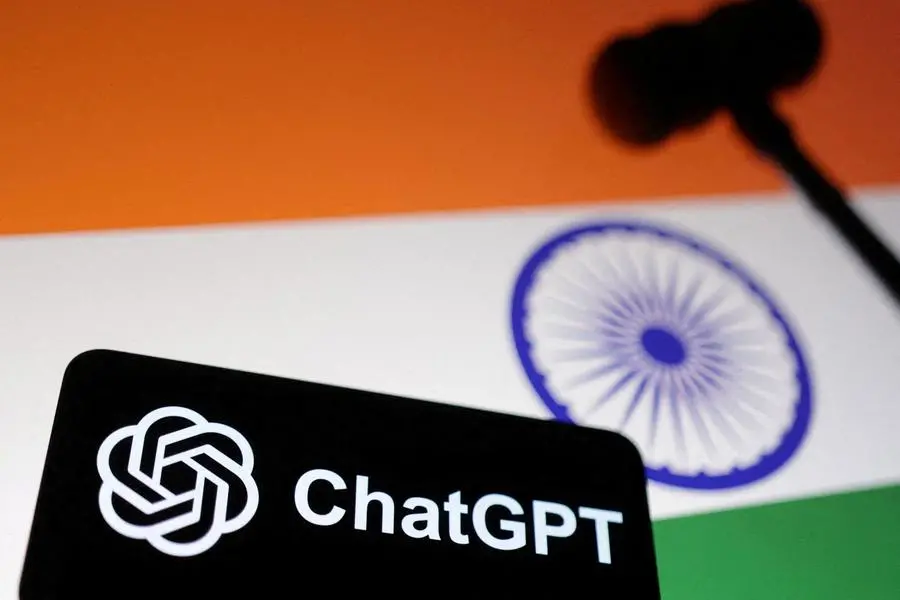 FILE PHOTO: Indian flag, ChatGPT logo and gavel are seen in this illustration taken, January 22, 2025. REUTERS/Dado Ruvic/Illustration. , Reuters