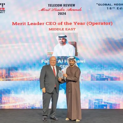 Fahad Al Hassawi named CEO of the Year for Operators in the Middle East at Telecom Review Excellence Awards